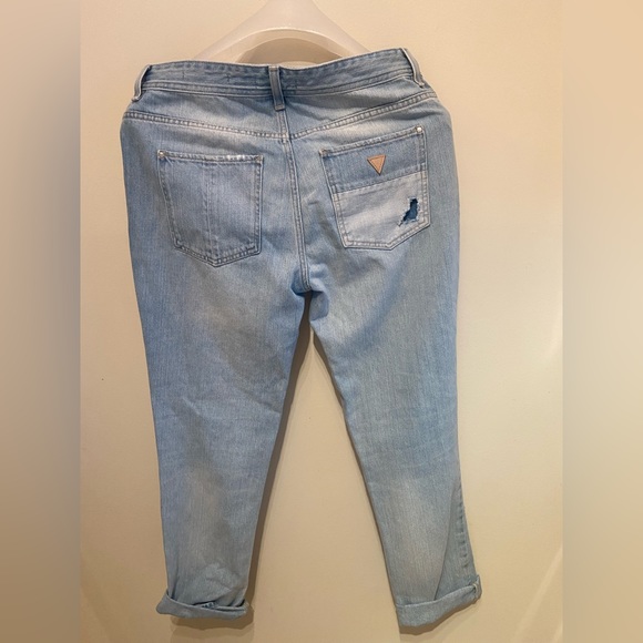 Vintage Guess Boy Fit Distressed Cropped Jeans - Picture 2 of 4